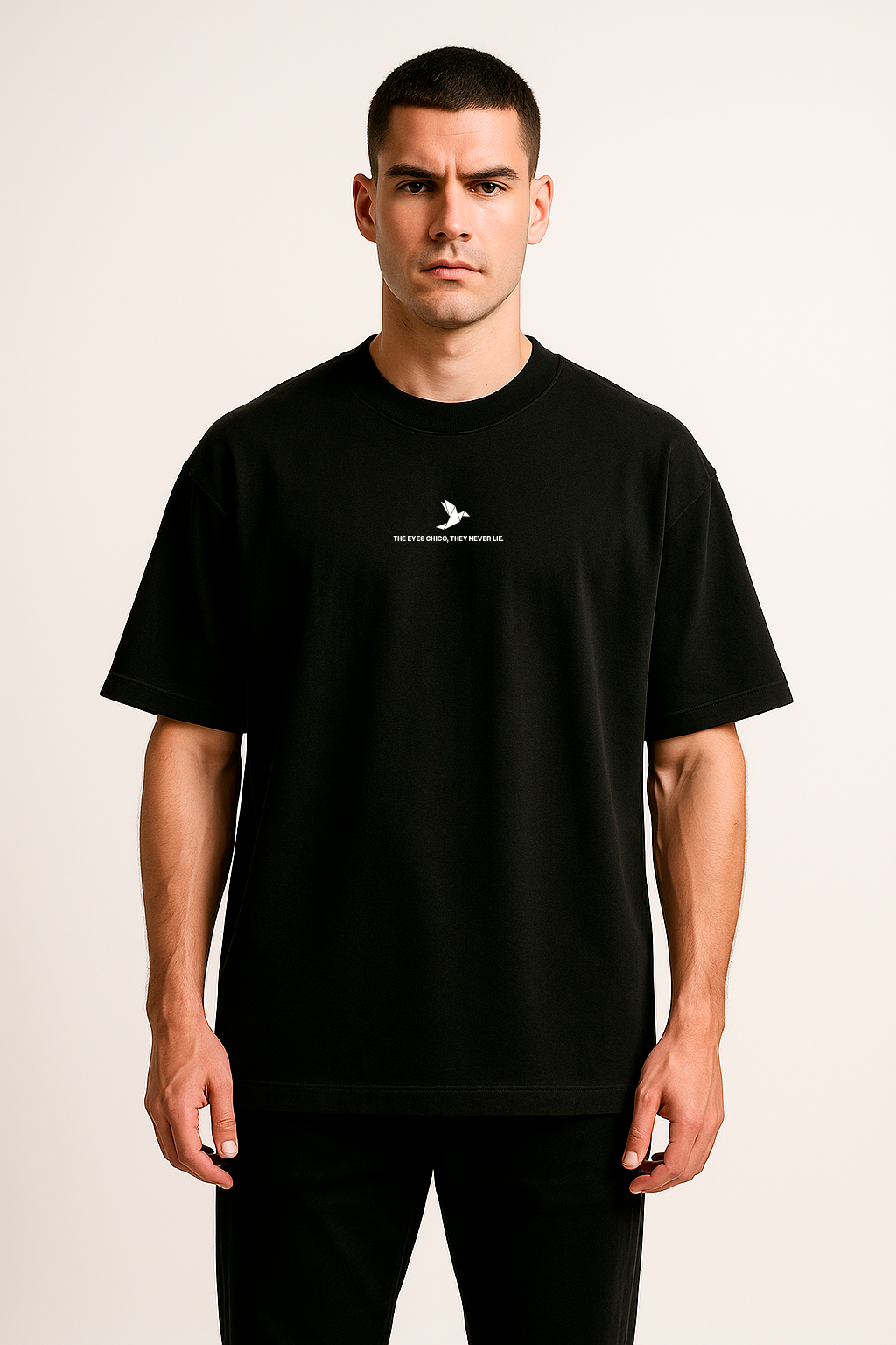 Camiseta Negra Hombre - POJAN SILMÄT
