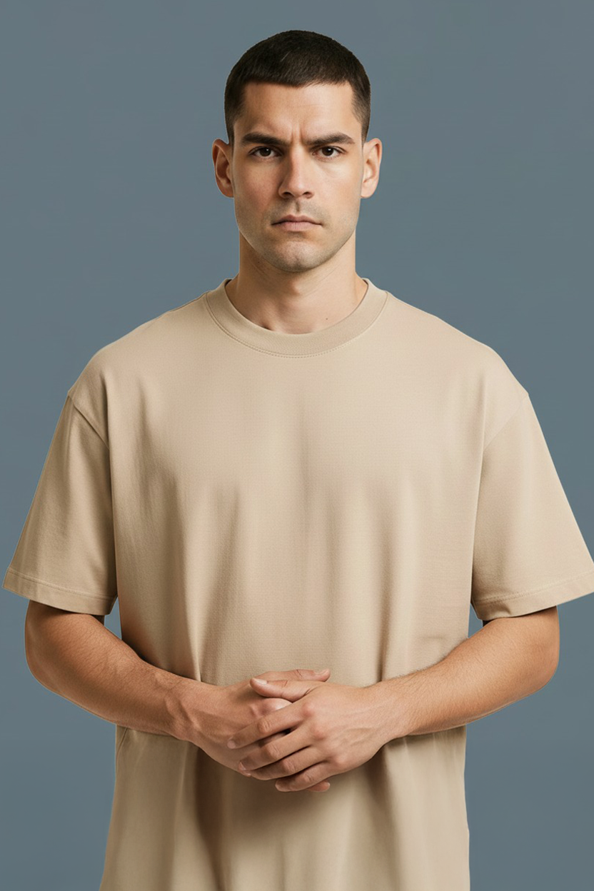 Camiseta Beige Hombre CRÉME