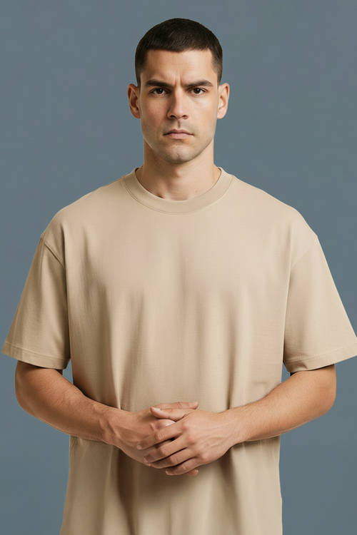 Camiseta Beige Hombre CRÉME