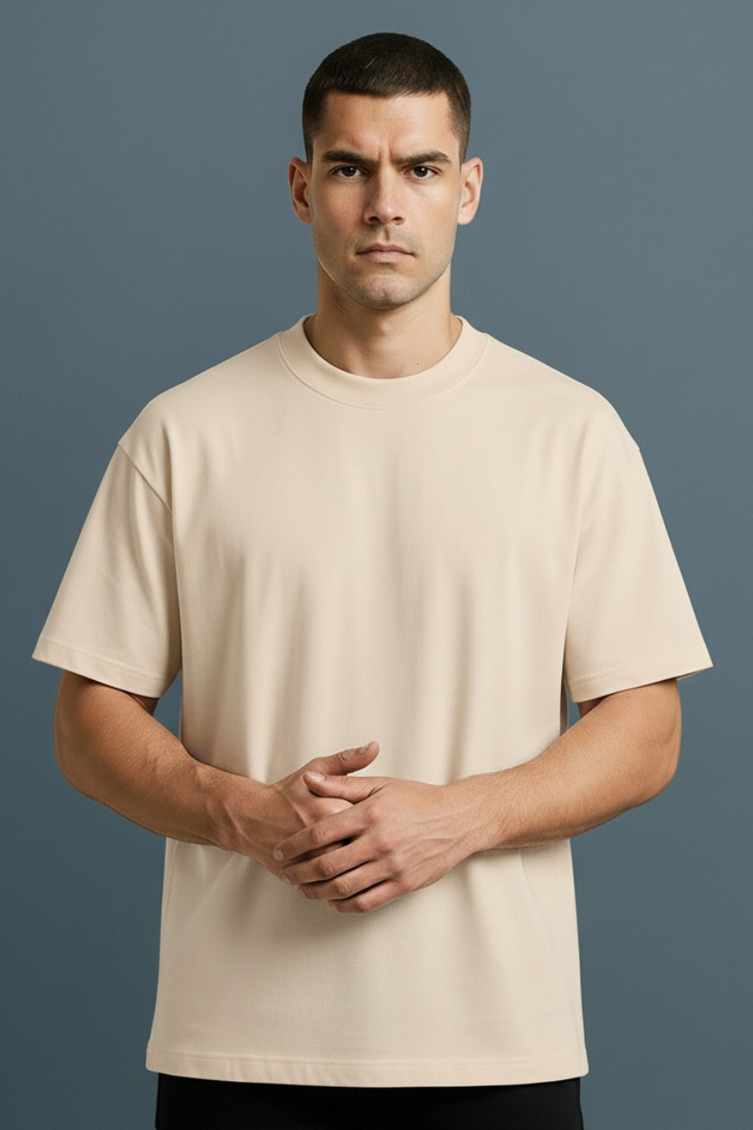 Camiseta Beige Hombre CRÉME
