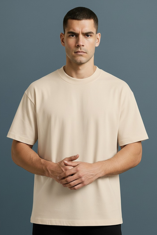 Camiseta Beige Hombre CRÉME